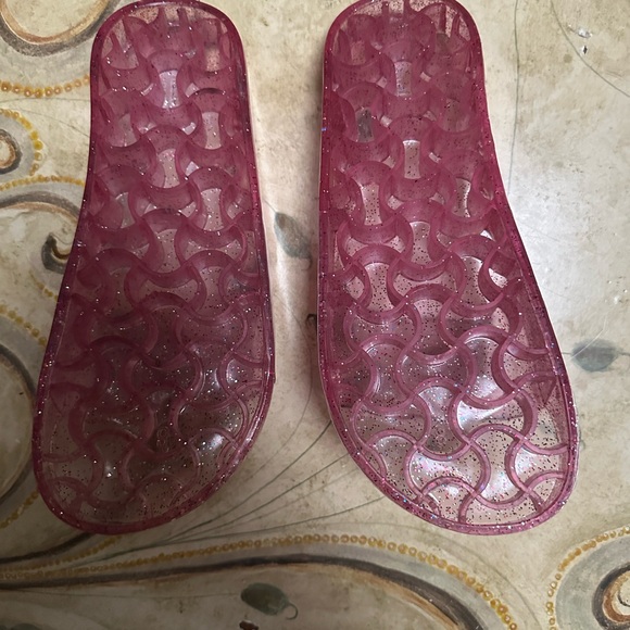 Urban Outfitters Pink Glitter Slides - Picture 5 of 6
